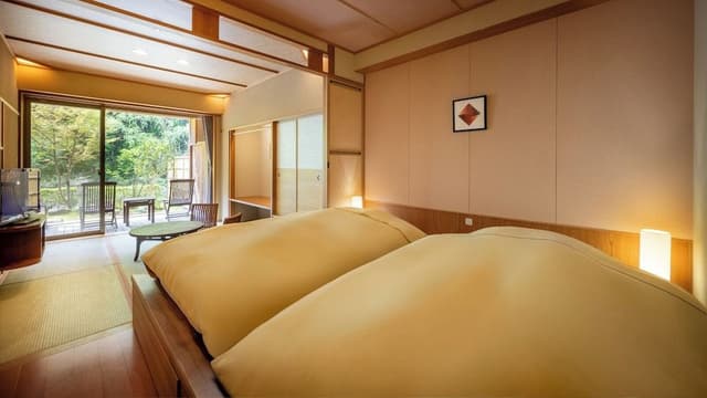 Deluxe Room with Tatami Area & Open-Air Bath, Non Smoking