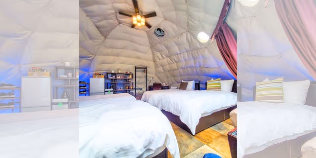 Glamping (with open-air bath)