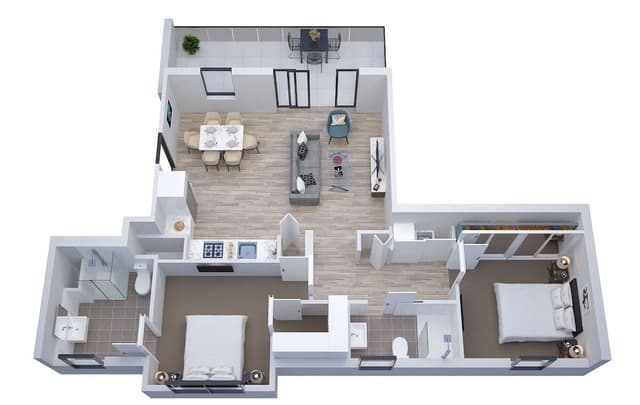 2 Bedroom Deluxe Apartment