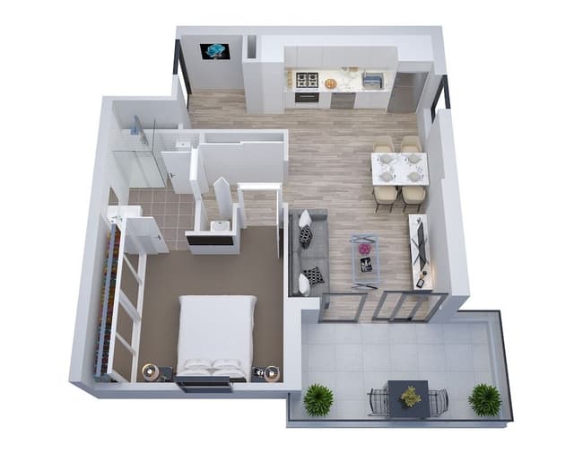 1 Bedroom Standard Apartment