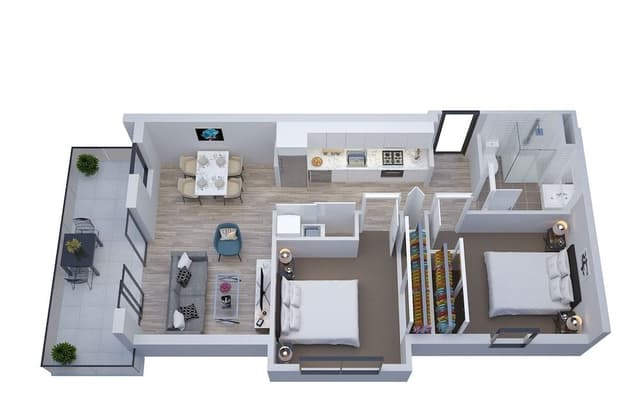 2 Bedroom Standard Apartment