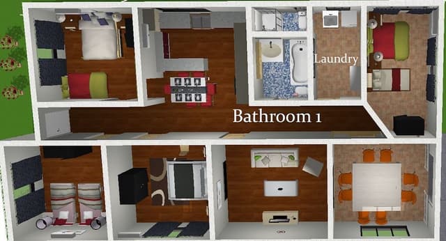 Family House, Multiple Beds, 2 Bathrooms, Courtyard View