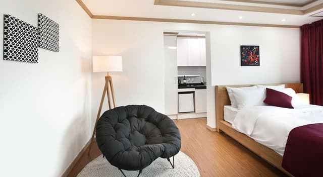 Deluxe Double Room, Kitchen, Ocean View