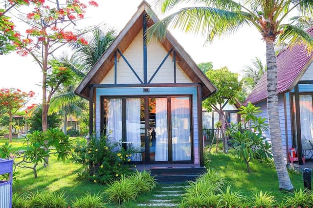 Wooden Bungalow Pool View