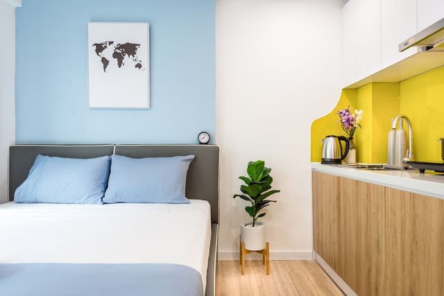 Senior Studio, 1 Queen Bed, Non Smoking, Kitchen