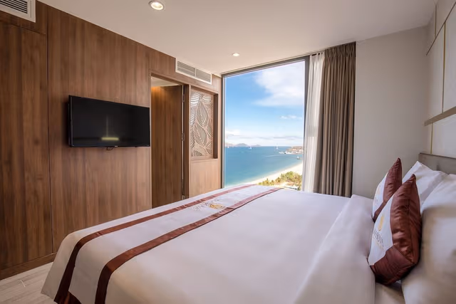 Deluxe Double or Twin Room, Partial Sea View