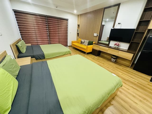 Family Studio Suite, Multiple Beds, Balcony, Sea Facing