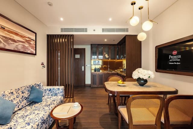 Executive Room, 2 Queen Beds, Non Smoking, Sea View (Living Room)