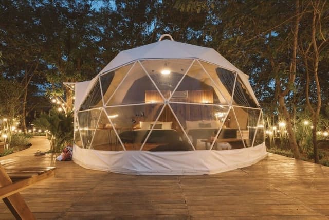 Family Tent, Patio, Garden View