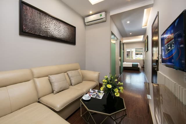 Family Room with City View