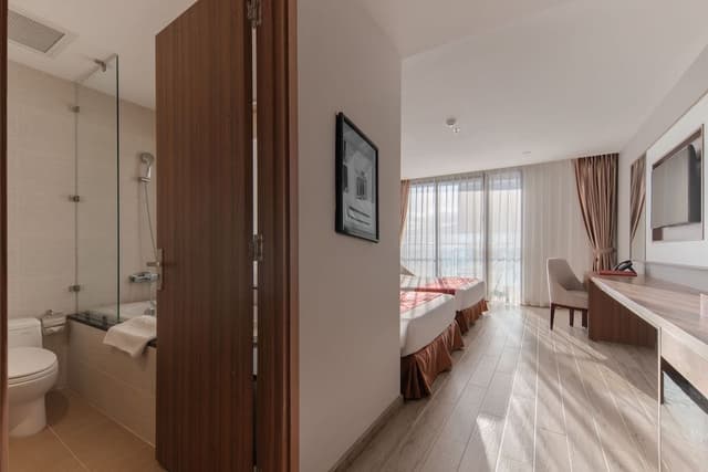 Senior Quadruple Room, 1 Bedroom, City View