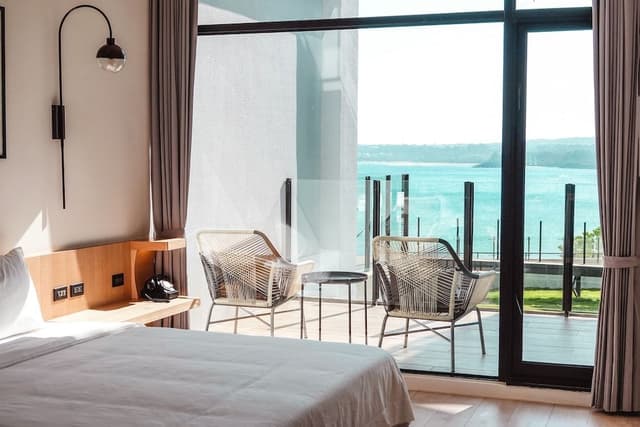 Deluxe Double Room, 1 Queen Bed, Terrace, Ocean View