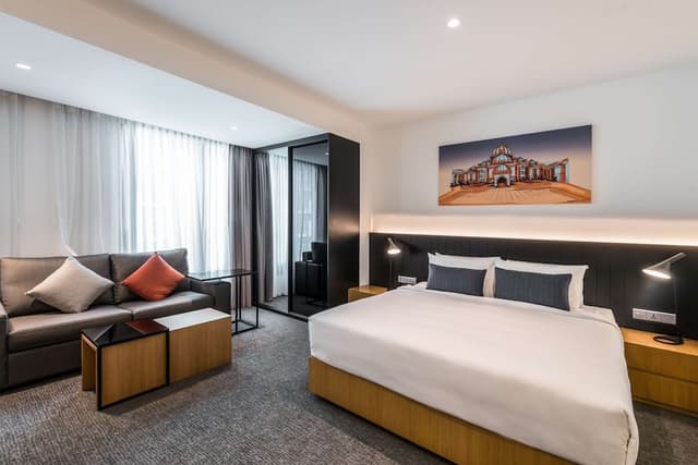 Studio, 1 King Bed with Sofa bed