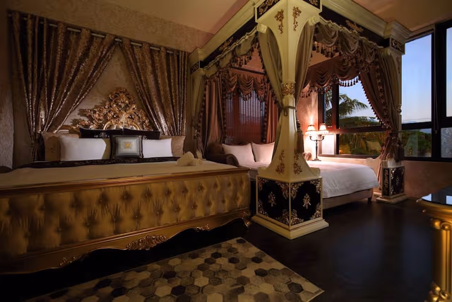 Deluxe Quadruple Room, 1 King Bed with Sofa bed, Bathtub, Garden View(No pets allowed)