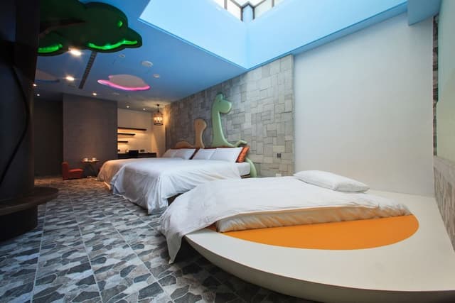 Dinosaur themed family room