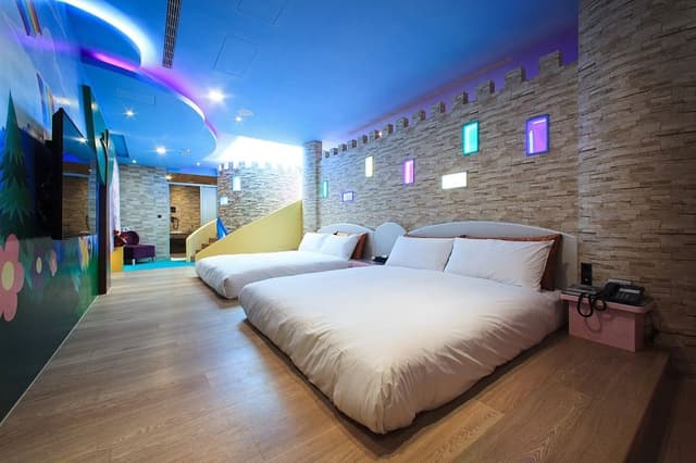 Castle themed family room