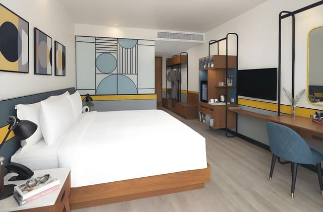 Funky Poolside Room