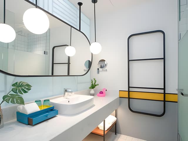 Funky Poolside Room