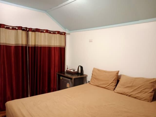 big bungalow with fan