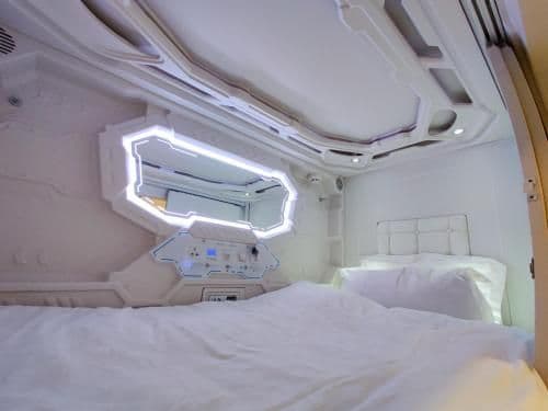 Capsule with Shared Bathroom
