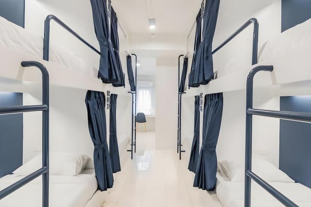 8-Bed Female Dormitory with Shared Bathroom