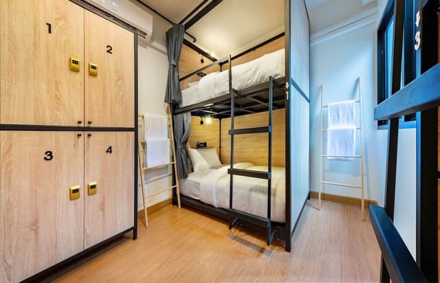 A bed in 4-Bed Mixed dormitory