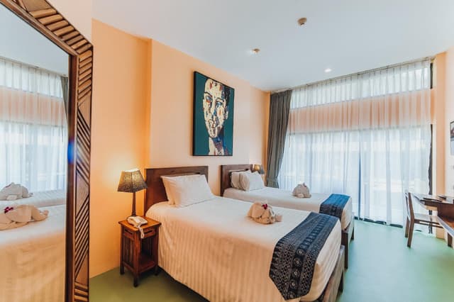 Deluxe Twin Room with Pool View
