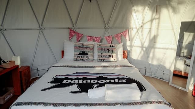 Yurt Tent Pool View