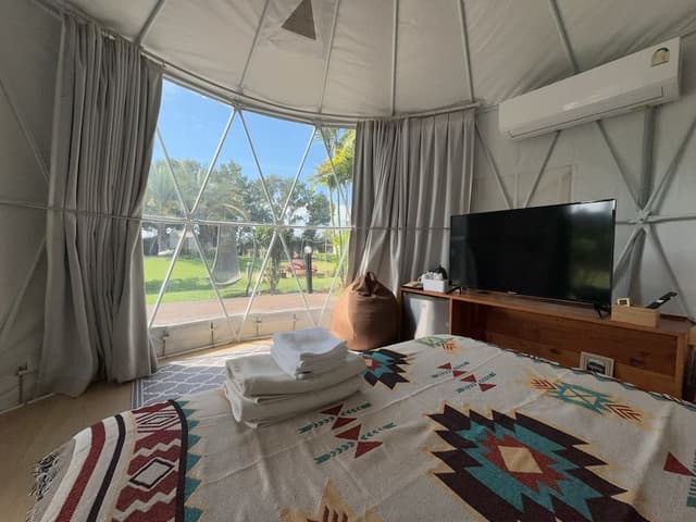 Yurt Tent Pool View