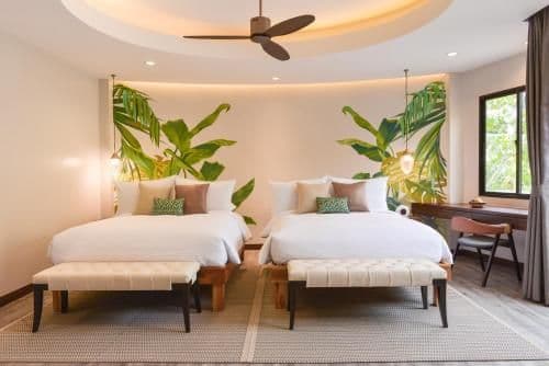 Deluxe Queen Room with Two Queen Beds - Garden View