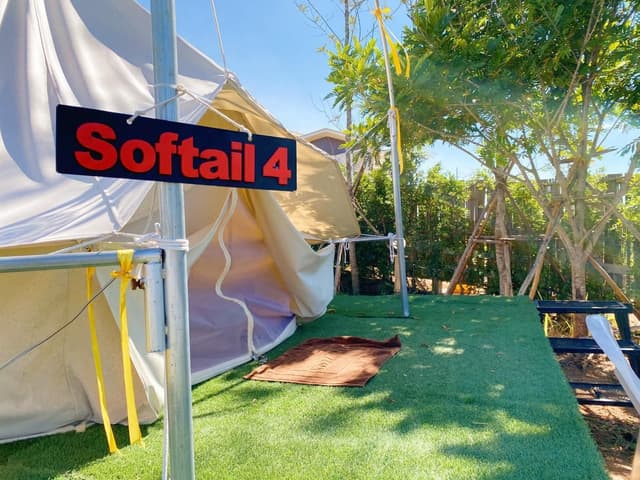 Tent with Shared Bathroom