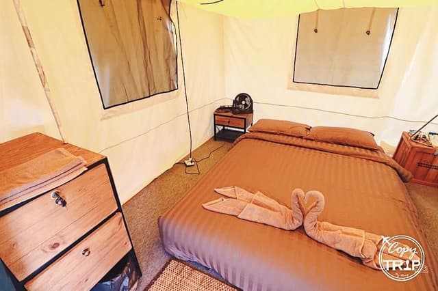 Tent with Shared Bathroom