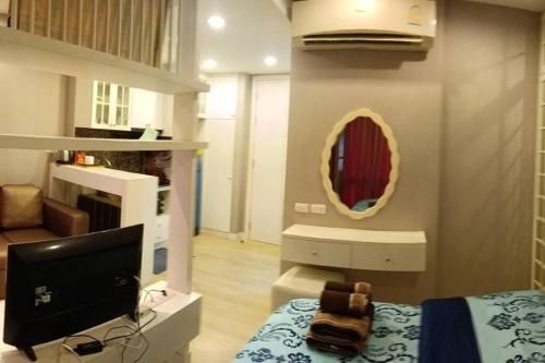 สตูดิโอ อพาร์ตเมนต์ 1 ห้องน้ำส่วนตัว ขนาด 27 ตร.ม. – บางแสน (Fluffy bed and seaview @Bangsaen)2
