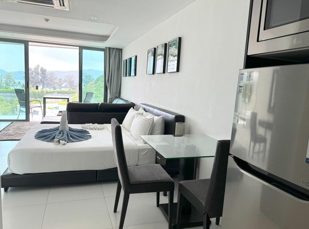 Unique sea view studio with private terrace & pool1