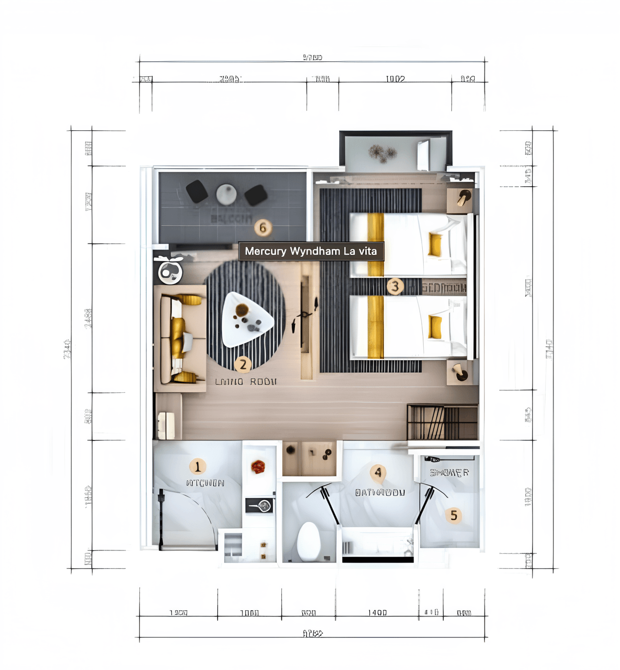 โมเดิร์น สตูดิโอ อิน ราวาย 600 เมตร ฟรอม เดอะ บีช (Modern studio in Rawai 600m from the beach)0