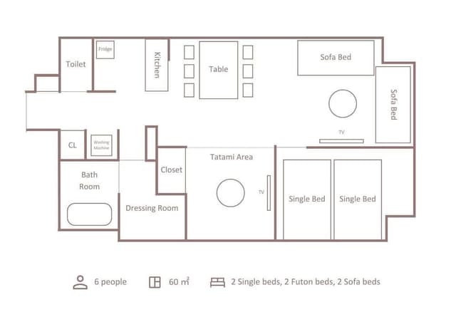 Deluxe Apartment, Multiple Beds, Non Smoking, Kitchen