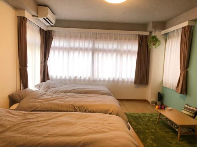 GREEN Triple - 3 Single Beds