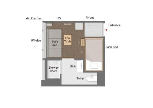 แกรนด์ โฮสเทล แอลดีเค โตเกียว นิชิกาไซ (Grand Hostel Ldk Tokyo Nishikasai)3
