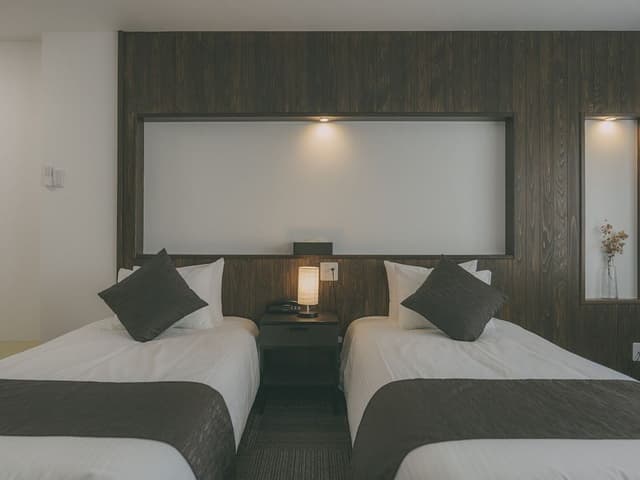 Japanese Modern Room with 2 single beds - Bath and Toilet, Non Smoking