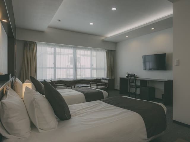 Japanese Modern Room with 2 single beds - Bath and Toilet, Non Smoking