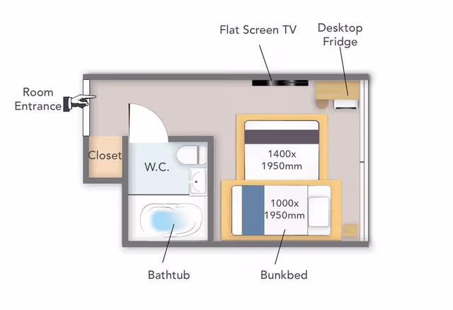 Deluxe Studio, Multiple Beds, Non Smoking