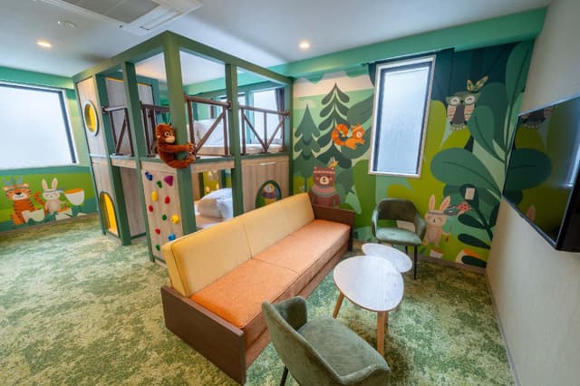 Forest-Themed Family Room