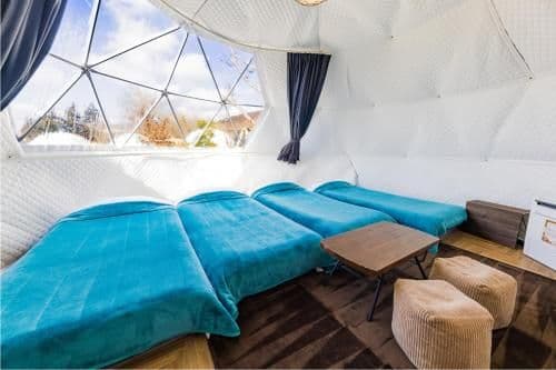Dome Tent with 4 Single Beds
