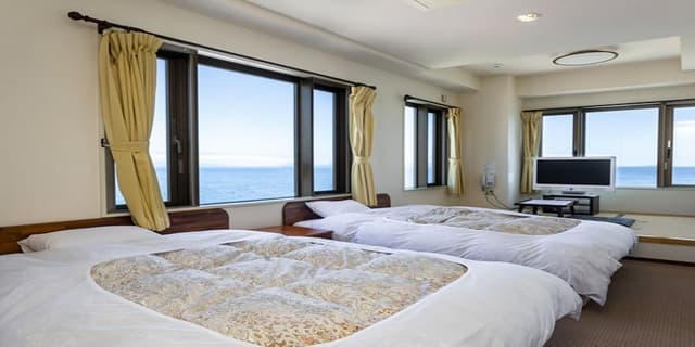 Deluxe Western-Japanese Room + Bedrock bath, Non Smoking