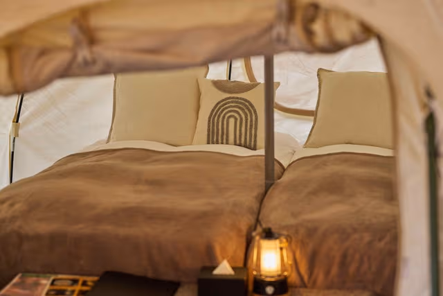 Premium Bell Tent1 3 Beds, Non smoking (Pet friendly)