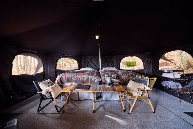 Premium Bell Tent2 3 Beds No smoking , Non smoking (Pet friendly)