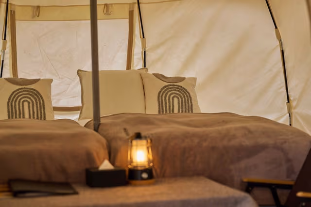 Premium Bell Tent1 3 Beds, Non smoking (Pet friendly)