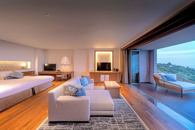 Premium Terrace Twin Room with Open Air Hot Spring Bath - 3rd Floor (West Building) Non Smoking