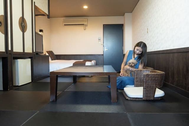 2nd Floor Twin Room with Hot Spring Open-Air Bath (In-room dining) Pet allowed