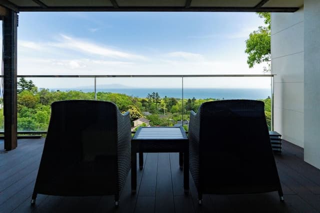 Japanese Western Style Corner Suite Room, Ocean view with Open-air bath (First floor)